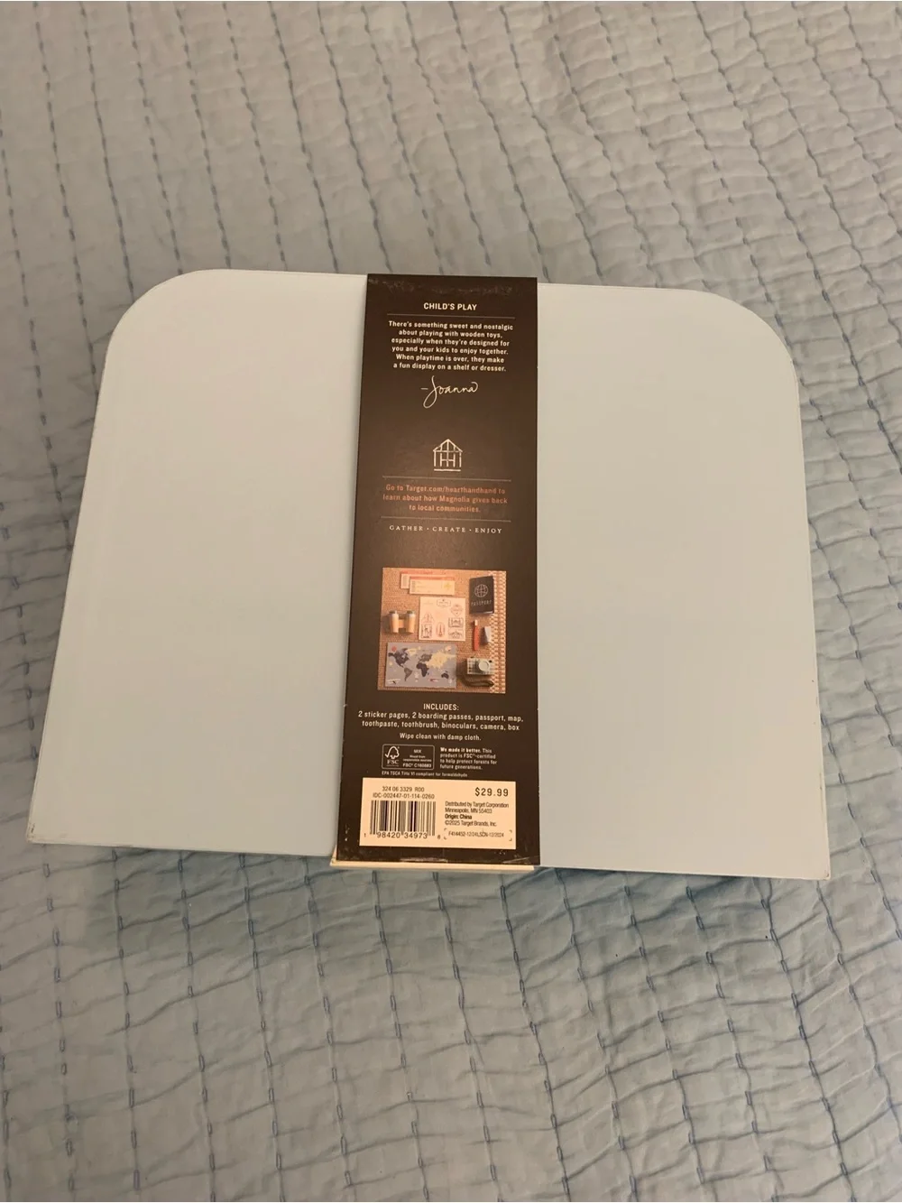 NWT Hearth & Hand Toy Suitcase Travel Accessories & Passport